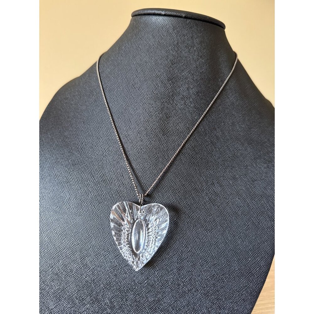 Sterling Crystal Butterfly Heart Pendant Necklace Handcrafted Whimsical Jewelry